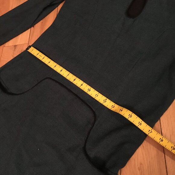 Skunkfunk Gebara Eurofashion Myrtle Green Keyhole Dress With Black Piping - Picture 7 of 15